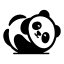 panda sideways